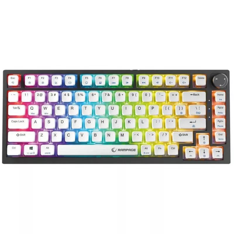 Rampage Zenith Pro 8000Hz káblová herná klávesnica, Hall-Effect, RGB, Gateron KS-20, čierna