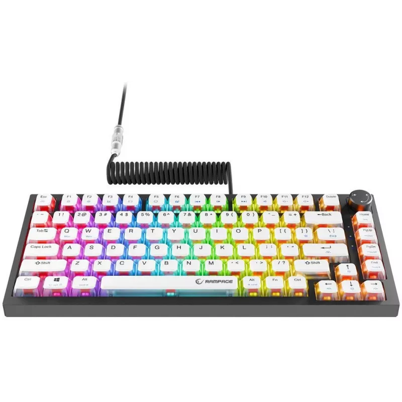 Rampage Zenith Pro 8000Hz káblová herná klávesnica, Hall-Effect, RGB, Gateron KS-20, čierna