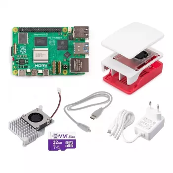 Raspberry Pi 5 4GB kompletná sada biela/červená