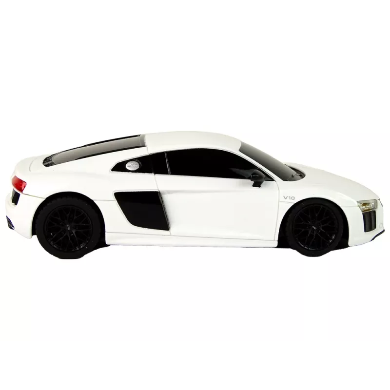 RASTAR 1:24 RC Audi R8 Pilot biele auto s diaľkovým ovládaním