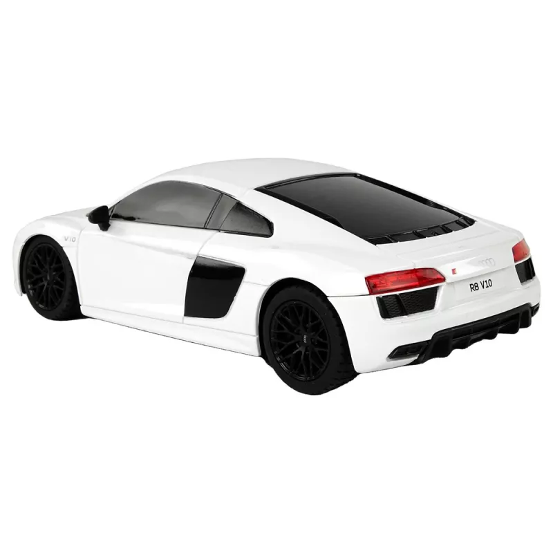 RASTAR 1:24 RC Audi R8 Pilot biele auto s diaľkovým ovládaním