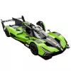 Rastar Lamborghini SC63 RC pretekárske auto na diaľkové ovládanie zelené 1:14