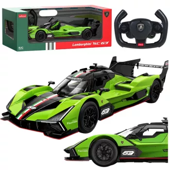Rastar Lamborghini SC63 RC pretekárske auto na diaľkové ovládanie zelené 1:14