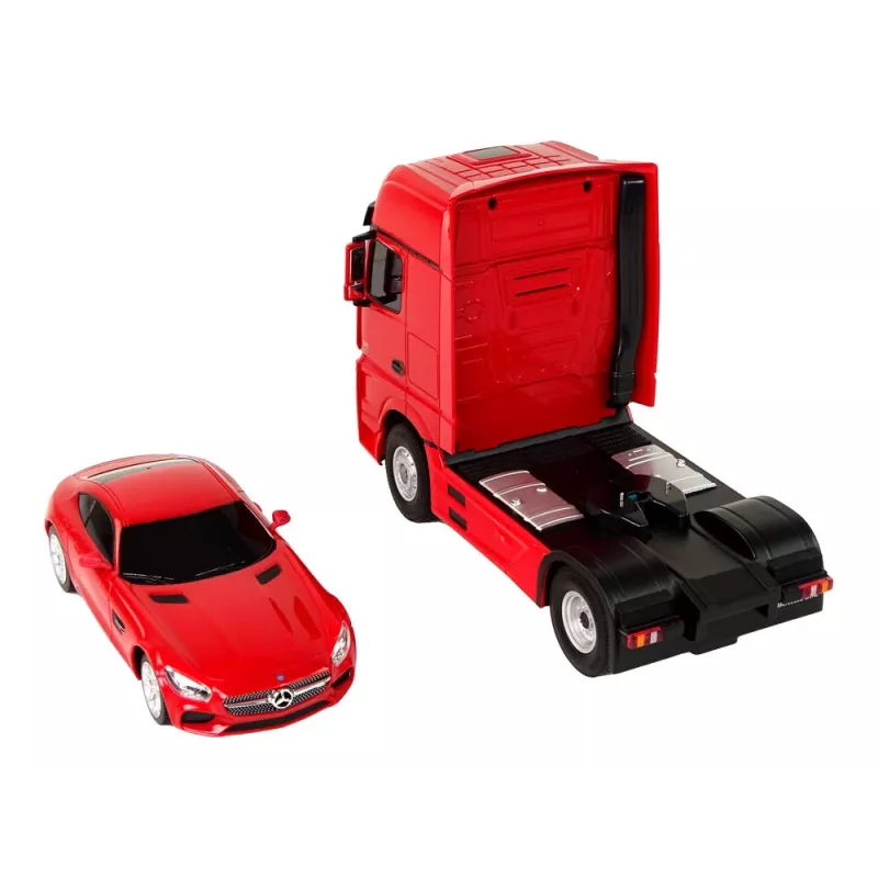 RASTAR Odťahové auto R/C Mercedes-Benz 1:26 červené