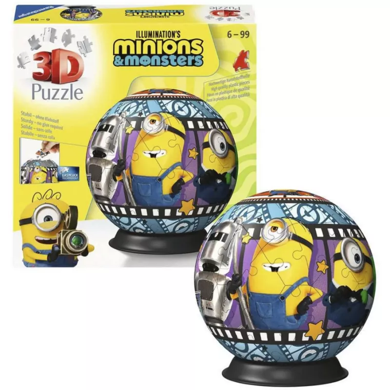 RAVENSBURGER 3D Puzzleball Minions 3 - 72 dielov