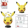Ravensburger 3D Puzzleball Pokémon Pikachu s ušami - 54 dielov