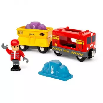 RAVENSBURGER BRIO World nákladný vlak s vagónom na zmenu farieb