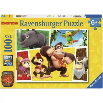 Ravensburger detské puzzle Nintendo Super Mario - Opice sú tu! (100 dielikov)
