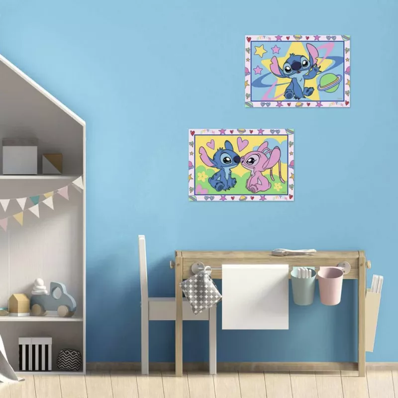 RAVENSBURGER CreArt Junior - Stitch & Angel maľovanie podľa čísel sada