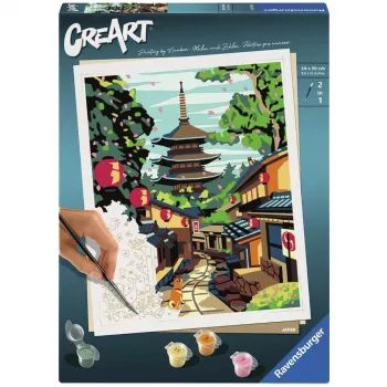 RAVENSBURGER CreArt maľovanie podľa čísel sada - Japonsko