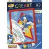 Ravensburger CreArt – Rasender Sonic maľovanie podľa čísel sada
