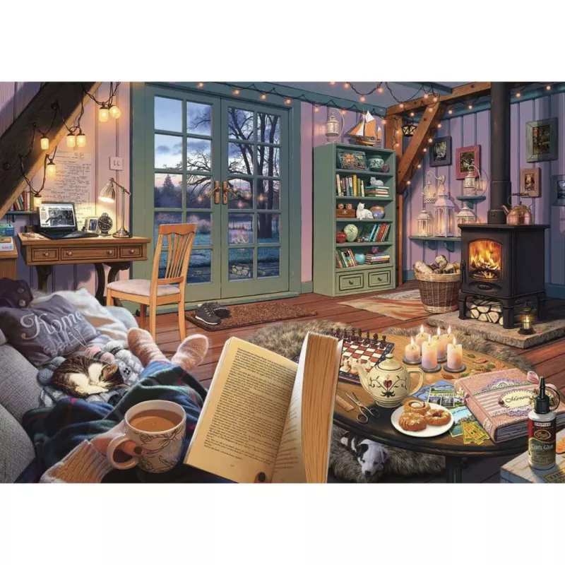 RAVENSBURGER puzzle My Haven Cozy Garden Shed (1000 dielikov)