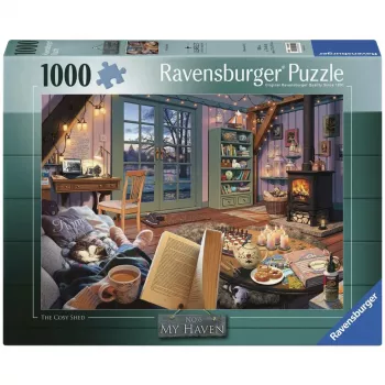 RAVENSBURGER puzzle My Haven Cozy Garden Shed (1000 dielikov)