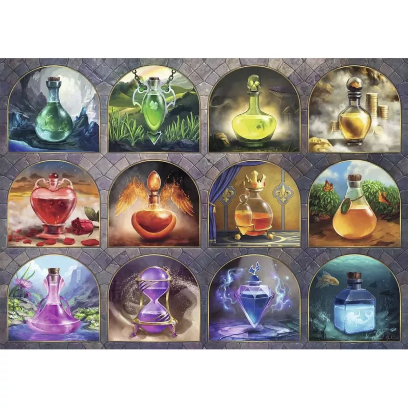 Ravensburger Puzzle Zaubertränke (1000 dielikov) - Fantasy Magic Potions puzzle