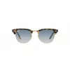 Ray-Ban Clubmaster RB3016 slnečné okuliare transparentné sivé modrý gradient 51mm