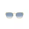 Ray-Ban Frank Metal slnečné okuliare RB385791963F5 zlatá light blue gradient 51mm