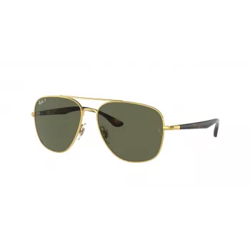 Ray-Ban Frank slnečné okuliare RB3683 zlaté kovové zelené G-15 56mm unisex