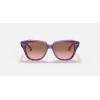 Ray-Ban Junior RB9186S711814 slnečné okuliare - hranatý rám, tmavomodré sklá, 46 mm