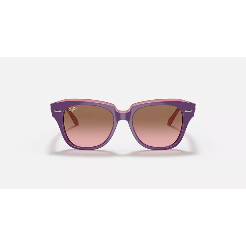 Ray-Ban Junior RB9186S711814 slnečné okuliare - hranatý rám, tmavomodré sklá, 46 mm