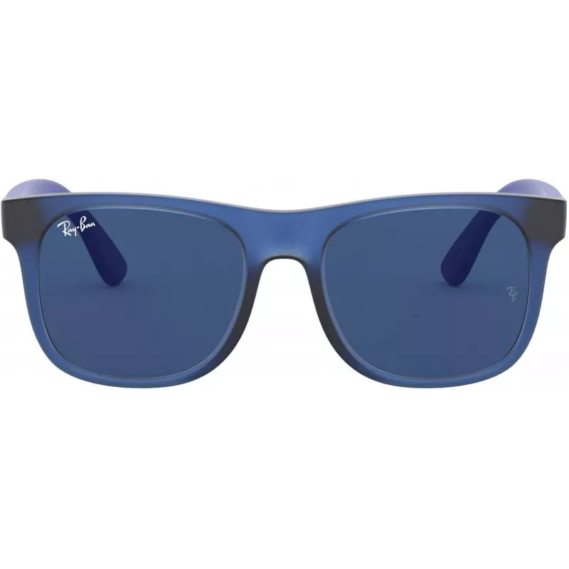 Ray-Ban Junior RJ9069S706080 detské slnečné okuliare Phantos priehľadná modrá sivá Classic 48 mm