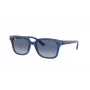 Ray-Ban Junior RJ9071S70624L detské slnečné okuliare transparentný modrý rám modrý gradient tmavomodré sklá 48mm