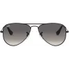 Ray-Ban Junior RJ9506S220115 slnečné okuliare, matná čierna, sivé gradientové šošovky, 50/13/120 mm