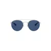 Ray-Ban Junior RJ9647S212804 detské slnečné okuliare - lesklá čierna/sivá - 46/21/130 mm
