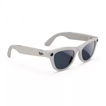 Ray-Ban Meta Skyler Gen1 AI okuliare - Shiny/Chalky Grey Transitions