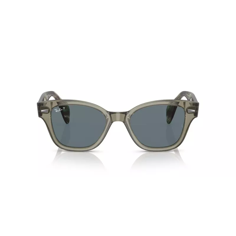 Ray-Ban RB0880S 66353R dámske slnečné okuliare transparentná hnedá hranaté 52 mm