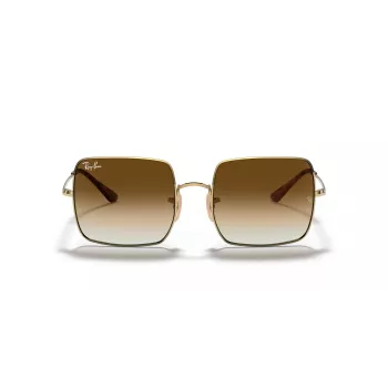 Ray-Ban RB1971-914751 Square 1971 slnečné okuliare - leštený zlatý rám, hnedé gradientné sklá, 54 mm