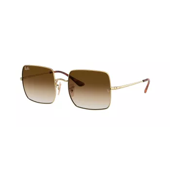 Ray-Ban RB1971-914751 Square 1971 slnečné okuliare - leštený zlatý rám, hnedé gradientné sklá, 54 mm