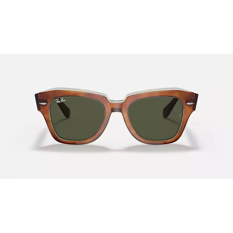 Ray-Ban RB2186 State Street slnečné okuliare Havana hnedý gradient 49 mm