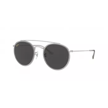 Ray-Ban RB3647N 9211B1 unisex okrúhle slnečné okuliare zlatý rám modrá gradientová šošovka 51 mm