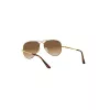 Ray-Ban RB3689 Aviator slnečné okuliare Zlatý rám Hnedé gradientové sklá 58/14/140 mm