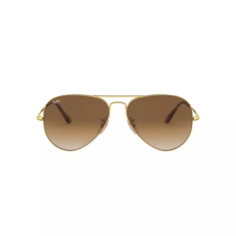 Ray-Ban RB3689 Aviator slnečné okuliare Zlatý rám Hnedé gradientové sklá 58/14/140 mm