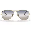 Ray-Ban RB3689 Aviator slnečné okuliare zlatá zelená gradient 58mm unisex