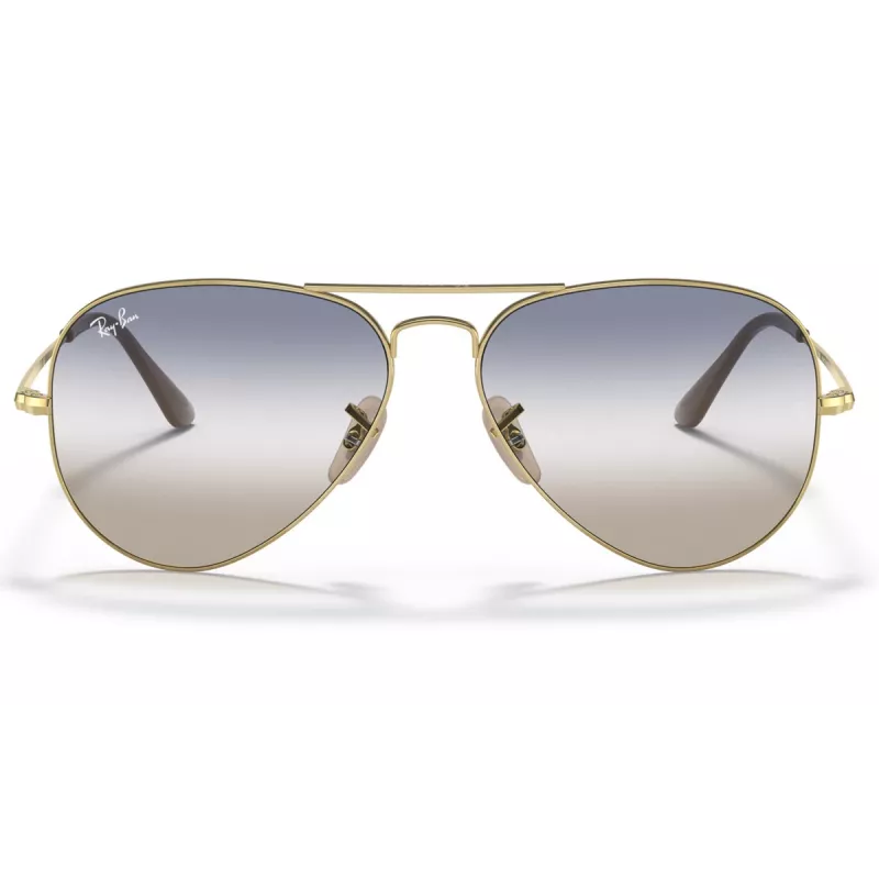 Ray-Ban RB3689 Aviator slnečné okuliare zlatá zelená gradient 58mm unisex