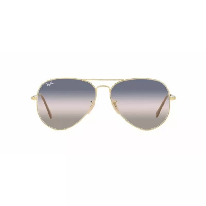 Ray-Ban RB3689001GE58 Aviator Reverse slnečné okuliare zlaté hnedý gradient 58mm