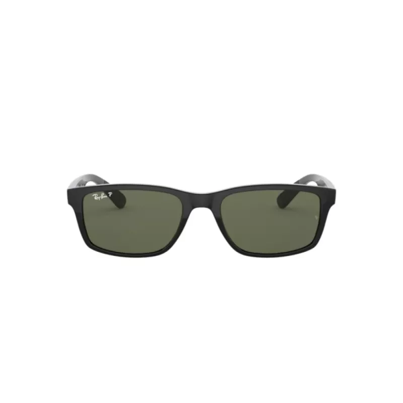 Ray-Ban RB42346019A58 pánske hranaté polarizované slnečné okuliare - čierna/zelená 58/14/140 mm