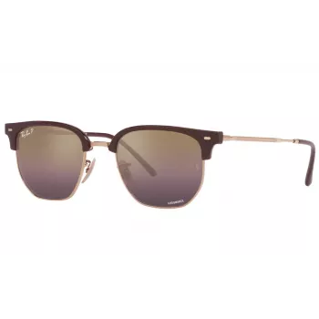 Ray-Ban RB4416F 6654G9 unisex slnečné okuliare - transparentný sivý rám, sivé gradientové sklá, 53 mm