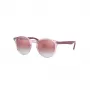 Ray-Ban RJ9064S7052V0 detské slnečné okuliare transparentná modrá 44mm