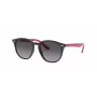 Ray-Ban RJ9070S70218G detské slnečné okuliare, priehľadná sivá, hranaté, 46 mm
