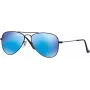 Ray-Ban RJ9506S201555 detské slnečné okuliare, lesklý čierny rám, zelené Classic G-15 šošovky, 50/13/120 mm