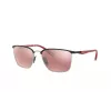 Ray-Ban unisex RB3673MF060H2 geometrické zlaté slnečné okuliare s tmavomodrými sklami, 56 mm