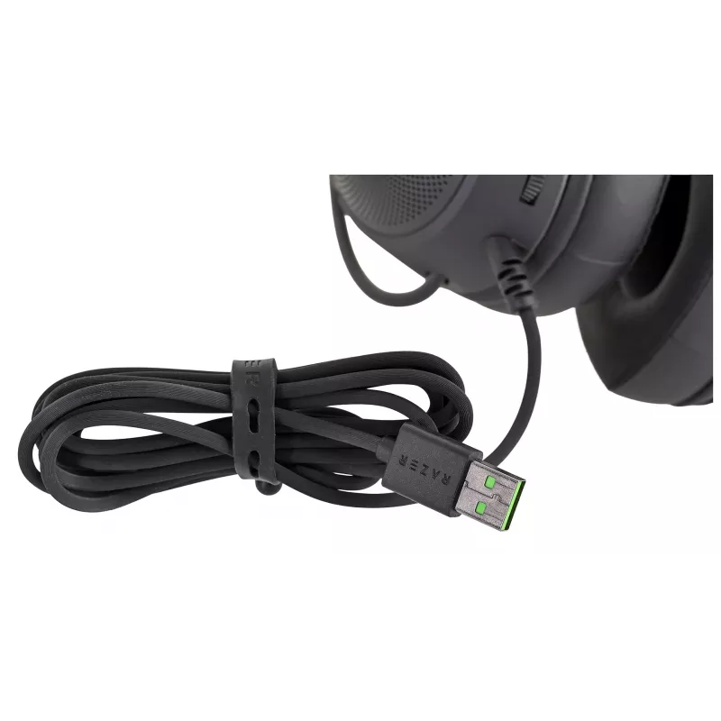 Razer Kraken V3 X RGB drôtové čierne - káblové herné slúchadlá - repasované (čierna)