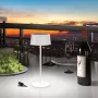 RealPower LED solárna stolová lampa stmievateľná s batériou, biela