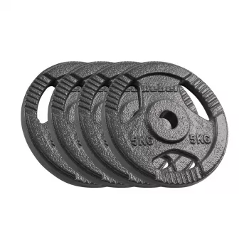 REBEL ACTIVE Sada liatinových závaží 4x5kg, otvor 31mm, kotúč s rukoväťami