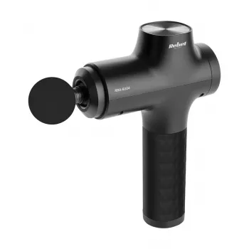 REBEL ACTIVE masážna pištoľ s 8 nástavcami, 20 rýchlostí, 1200-3200 PPM, 10 mm amplitúda, bezkartáčový motor, 2000 mAh batéria, až 4 hodiny prevádzky, prenosná taška