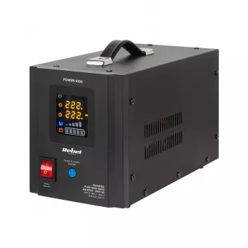 Rebel POWER-1000 UPS - menič s čistou sínusoidou s nabíjacou funkciou 12V 230V 1000VA/700W