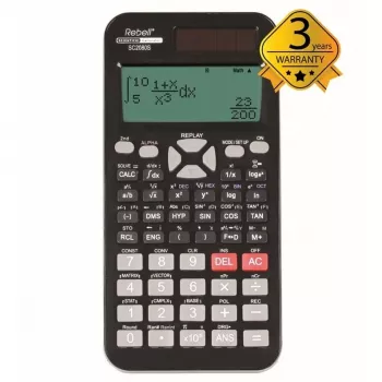 REBELL vedecká kalkulačka SC2080 – 240 funkcií, 2-riadkový LCD, na batérie, čierna